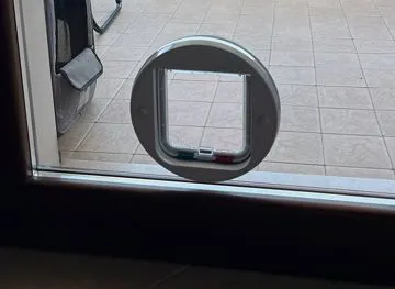 Vetro con foro per gattaiola